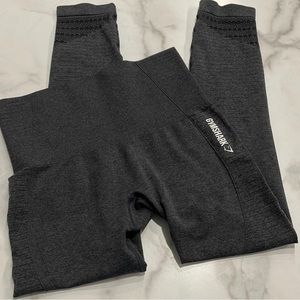 Gymshark Energy Seamless High Waisted Leggings Dark Gray Medium perforated moto